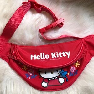 2001 Sanrio Hello Kitty Classic Red Hip Pack Retro